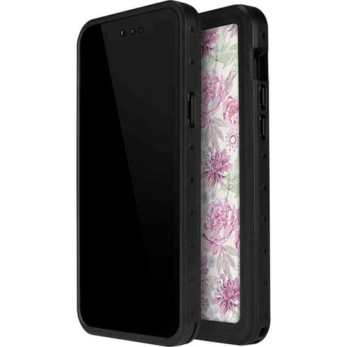 Peony Spring Floral iPhone 14 Pro Max Waterproof Case