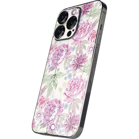 Peony Spring Floral iPhone 14 Pro Skin