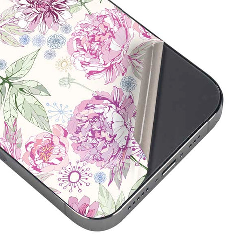 Peony Spring Floral iPhone 14 Pro Skin