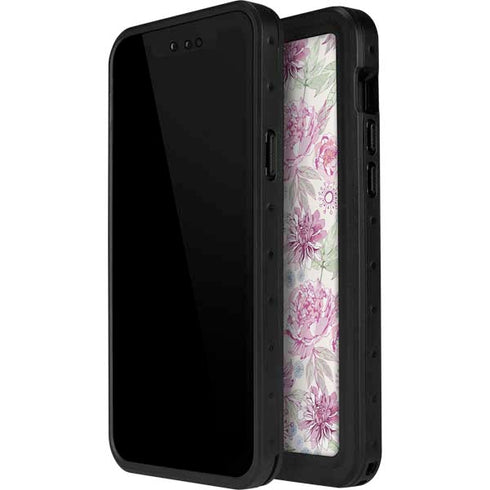 Peony Spring Floral iPhone 14 Pro Waterproof Case