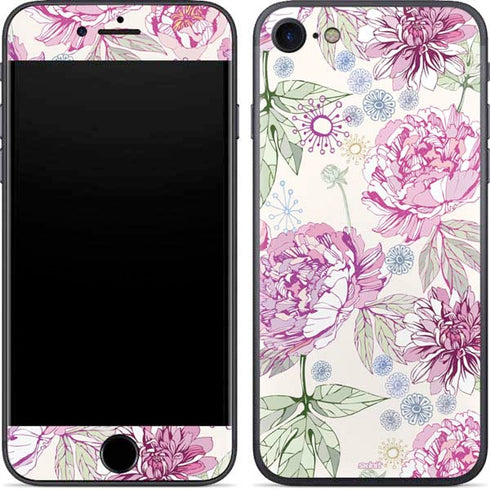 Peony Spring Floral iPhone 7 Skin