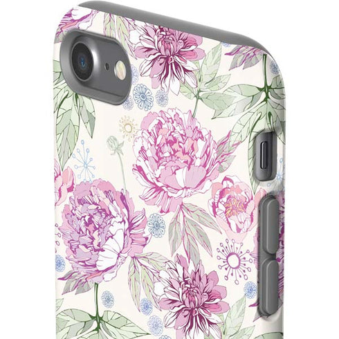 Peony Spring Floral iPhone SE (2nd & 3rd Gen) Pro Case