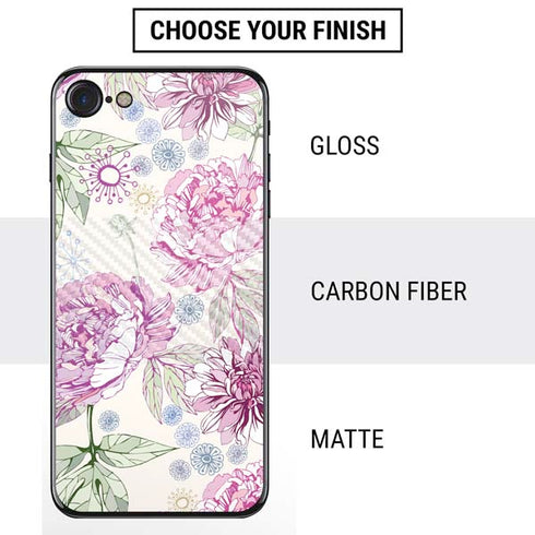 Peony Spring Floral iPhone SE (2nd & 3rd Gen) Skin