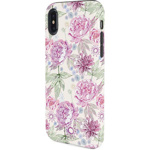 Peony Spring Floral iPhone X Pro Case