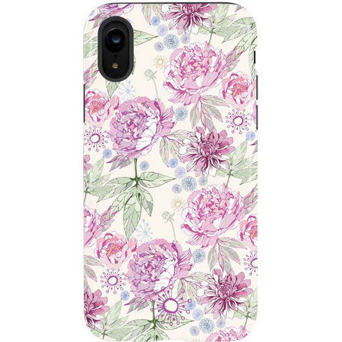 Peony Spring Floral iPhone XR Pro Case