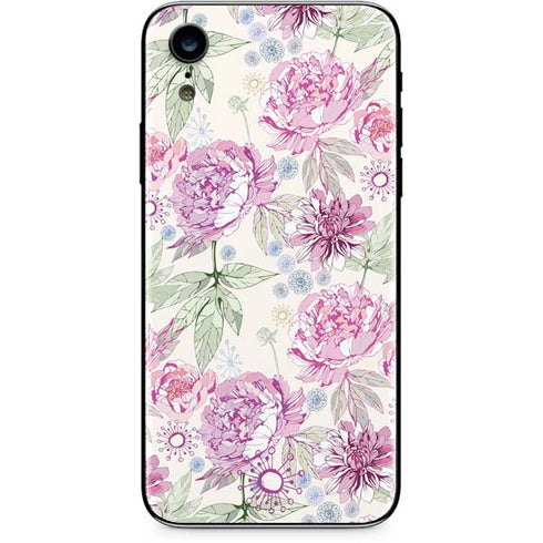 Peony Spring Floral iPhone XR Skin