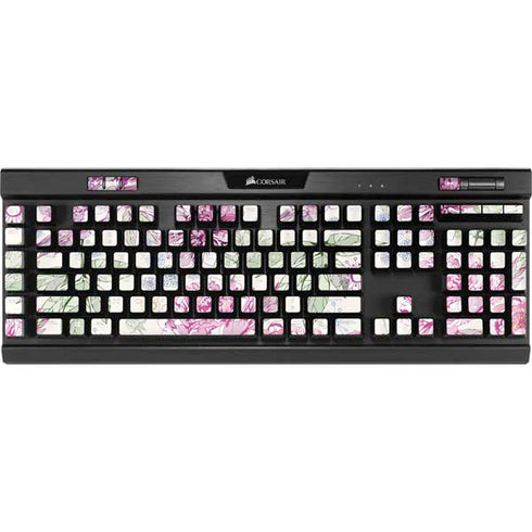 Peony Spring Floral K95 RGB PLATINUM Mechanical Gaming Keyboard Skin