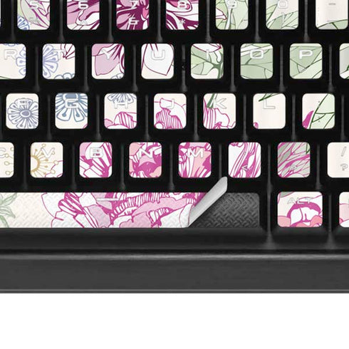 Peony Spring Floral K95 RGB PLATINUM Mechanical Gaming Keyboard Skin