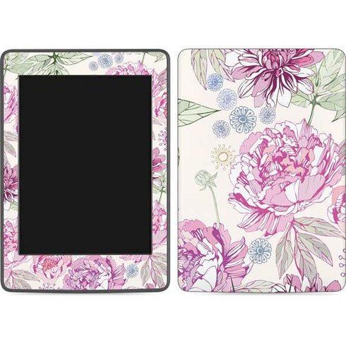Peony Spring Floral Amazon Kindle Skin