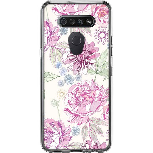 Peony LG K51/Q51 Clear Case
