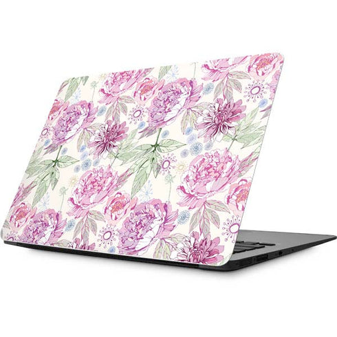 Peony Spring Floral Apple MacBook Skin