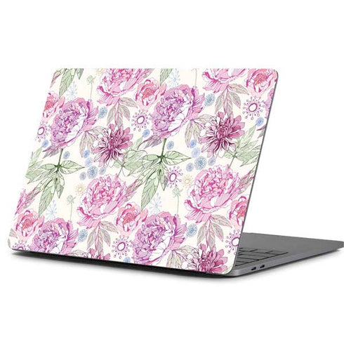 Peony Spring Floral Apple MacBook Pro 13-inch Skin