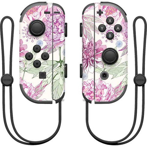 Peony Spring Floral Nintendo Joy-Con (L/R) Controller Skin