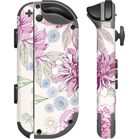 Peony Spring Floral Nintendo Joy-Con (L/R) Controller Skin