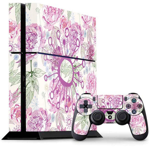 Peony Spring Floral PS4 Console and Controller Bundle Skin