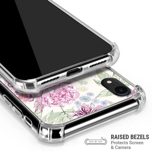 Peony iPhone XR Clear Case
