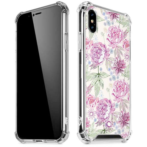 Peony iPhone XS Max Clear Case