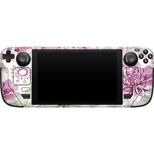 Peony Spring Floral Steam Deck Handheld Gaming Computer Skin