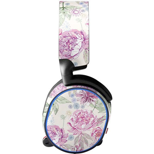Peony Spring Floral SteelSeries Arctis 3 Skin