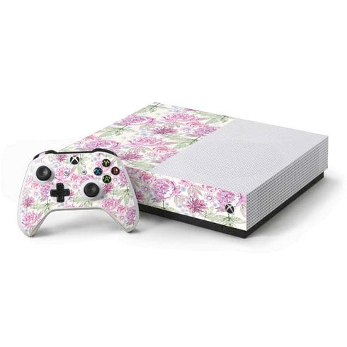 Peony Spring Floral Xbox One S All-Digital Edition Bundle Skin