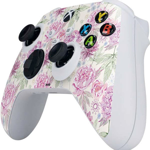 Peony Spring Floral Xbox Series S Controller Skin