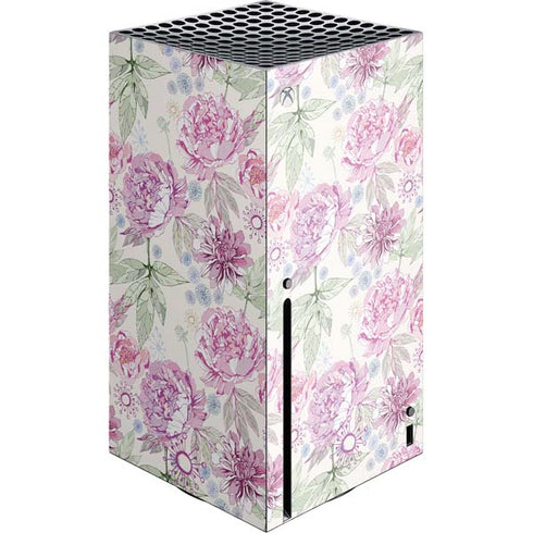 Peony Spring Floral Xbox Series X Console Skin