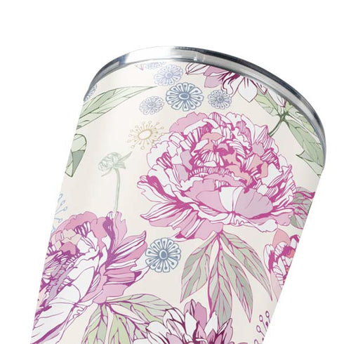 Peony Spring Floral Yeti 20oz Tumbler Skin