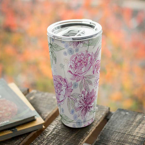 Peony Spring Floral Yeti 20oz Tumbler Skin
