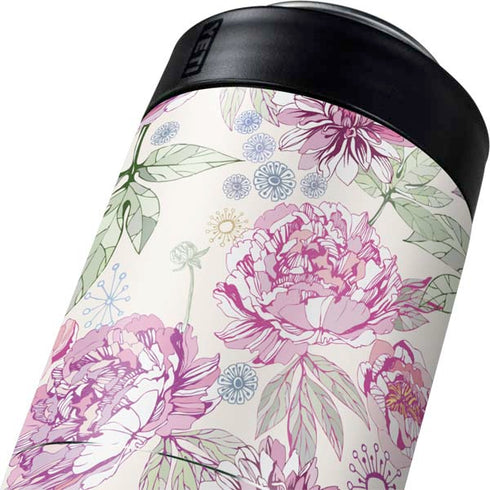 Peony Spring Floral Yeti Colster Can Insulator Skin