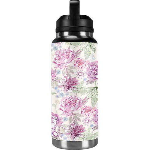Peony Spring Floral YETI Rambler 36oz Bottle Skin