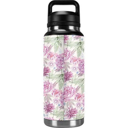 Peony Spring Floral YETI Rambler 36oz Bottle Skin