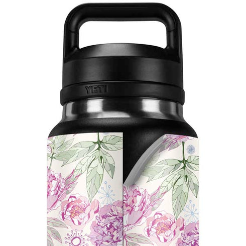 Peony Spring Floral YETI Rambler 36oz Bottle Skin