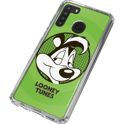Looney Tunes Pepe Le Pew Full Galaxy A21 Clear Case