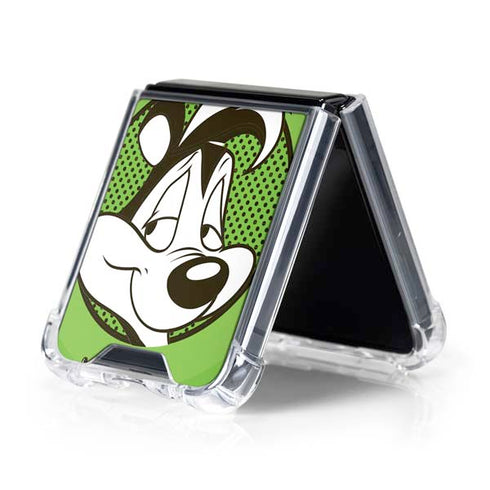 Looney Tunes Pepe Le Pew Full Galaxy Z Flip5 5G Clear Case