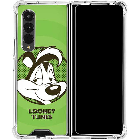 Looney Tunes Pepe Le Pew Full Galaxy Z Fold4 5G Clear Case