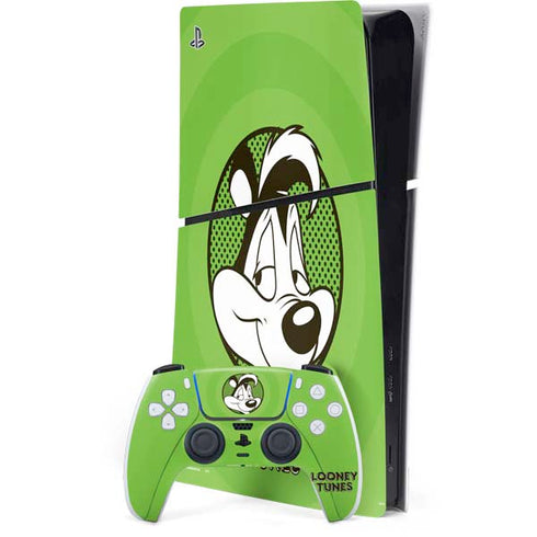 Looney Tunes Pepe Le Pew Full PS5 Slim Digital Edition Bundle Skin