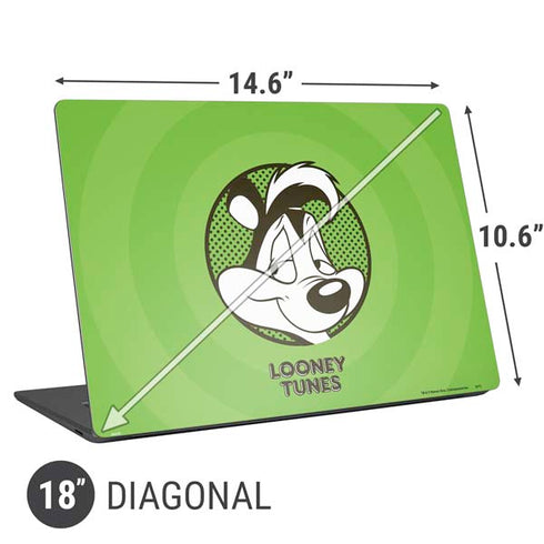 Looney Tunes Pepe Le Pew Full Universal Laptop 18in (14.6 x 10.6in) Skin
