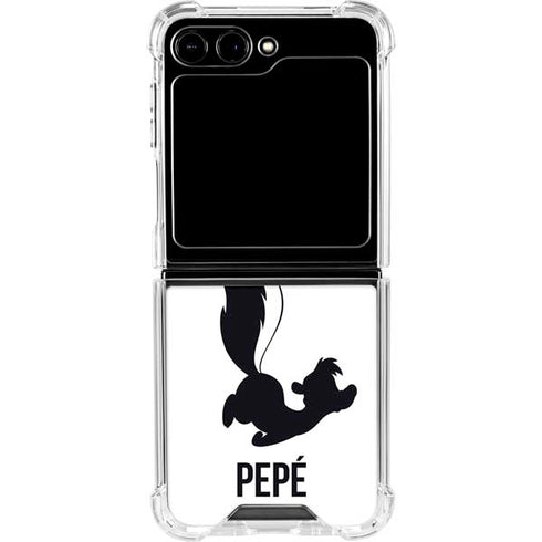 Looney Tunes Pepe Le Pew Identity Galaxy Z Flip5 5G Clear Case