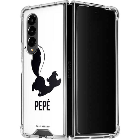 Looney Tunes Pepe Le Pew Identity Galaxy Z Fold4 5G Clear Case
