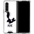 Looney Tunes Pepe Le Pew Identity Galaxy Z Fold4 5G Clear Case