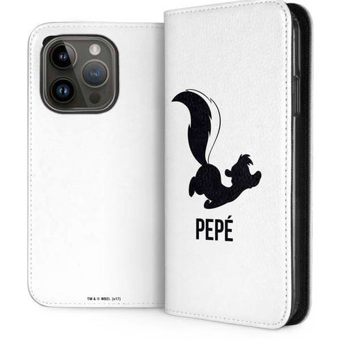 Looney Tunes Pepe Le Pew Identity iPhone 14 Pro Folio Case