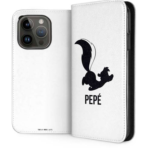 Looney Tunes Pepe Le Pew Identity iPhone 15 Pro Folio Case