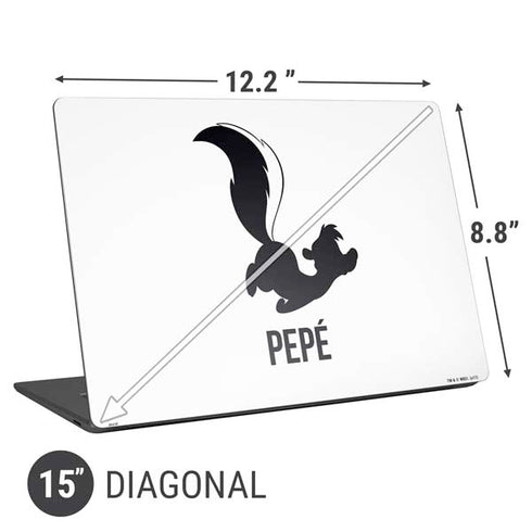 Looney Tunes Pepe Le Pew Identity Universal Laptop 15in (12.2 x 8.8in) Skin