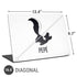 Looney Tunes Pepe Le Pew Identity Universal Laptop 16.6in (13.4 x 9.7in) Skin
