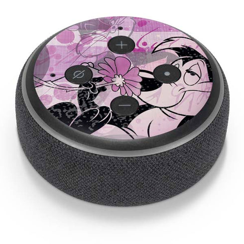 Looney Tunes Pepe Le Pew Purple Romance Amazon Echo Dot Skin
