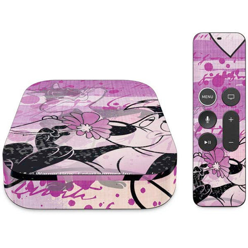 Looney Tunes Pepe Le Pew Purple Romance Apple TV Skin