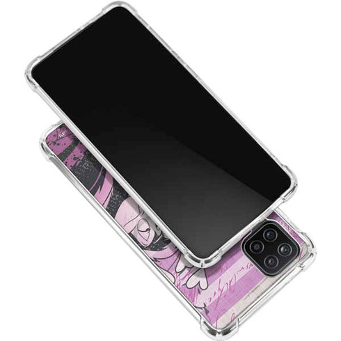 Looney Tunes Pepe Le Pew Purple Romance Galaxy A12 Clear Case