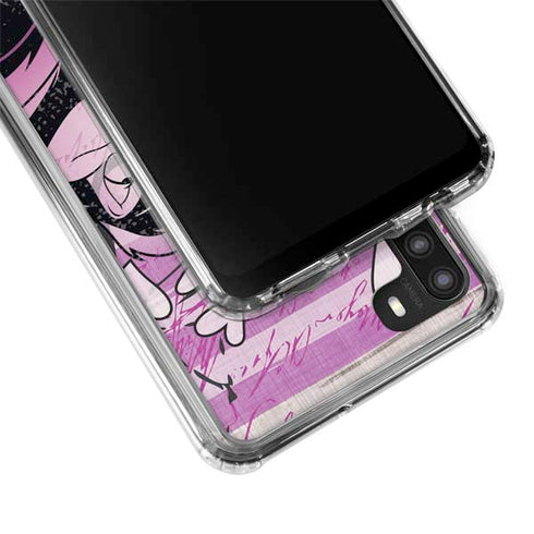 Looney Tunes Pepe Le Pew Purple Romance Galaxy A21 Clear Case