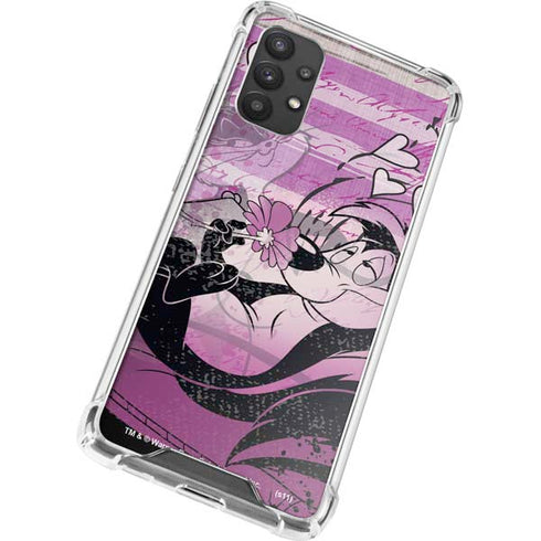 Looney Tunes Pepe Le Pew Purple Romance Galaxy A32 5G Clear Case
