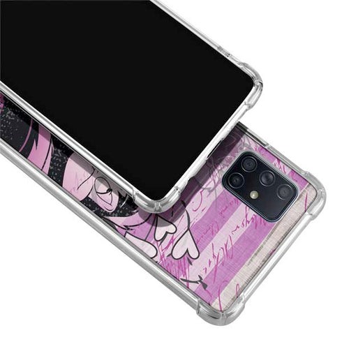 Looney Tunes Pepe Le Pew Purple Romance Galaxy A51 5G Clear Case